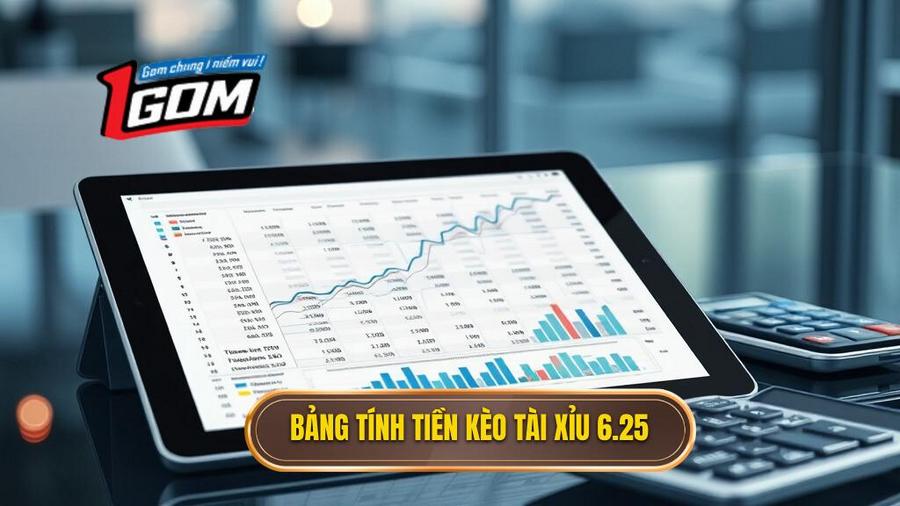 Bảng tính tiền kèo tài xỉu 6.25