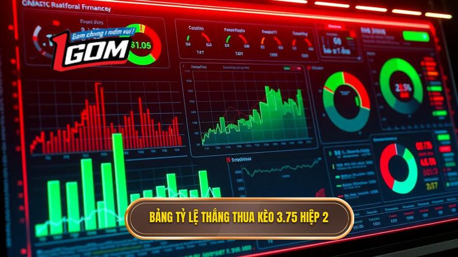 3. Bảng phân tích tỷ lệ thắng thua kèo 3.75 hiệp 2